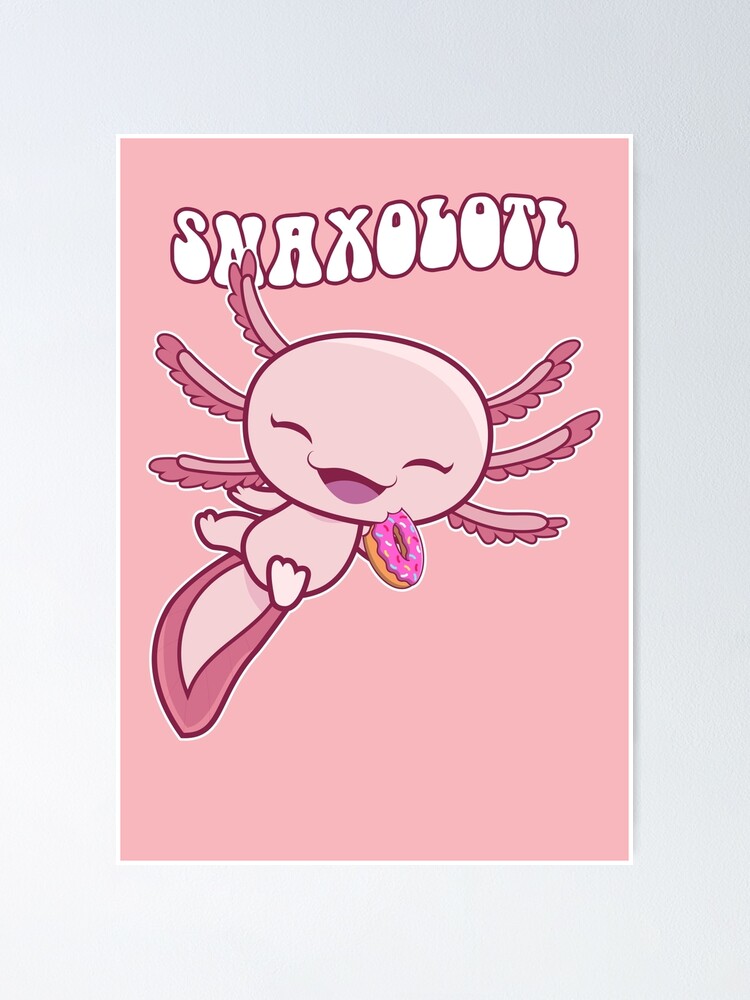 Cute Gaming Axolotl Video Game Computer Videogame PC Kawaii Anime Axolotl |  Photographic Print