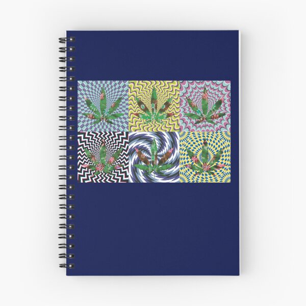 Item preview, Pot Leaf Pop Art with Retro Colorful Psychedelic Spirals with Tie-Dye Pot Leaves designed and sold by YomeHayin.