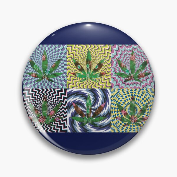 Artikelvorschau, Pot Leaf Pop Art with Retro Colorful Psychedelic Spirals with Tie-Dye Pot Leaves entworfen und verkauft von YomeHayin.