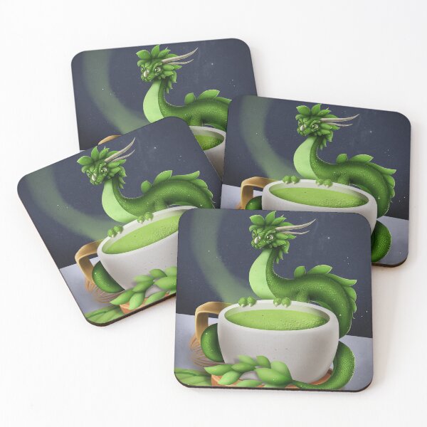 Item preview, Matcha tea dragon designed and sold by DigitalCloud.