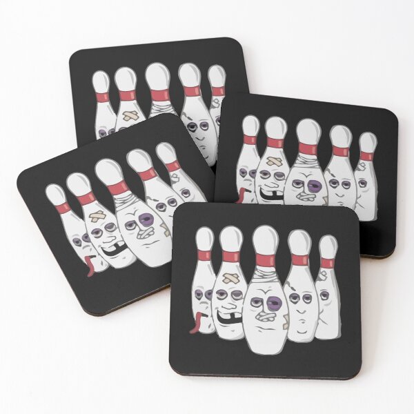 Item preview, BEAT UP BOWLING PINS - FUNNY BOWLING designed and sold by mrainstream.