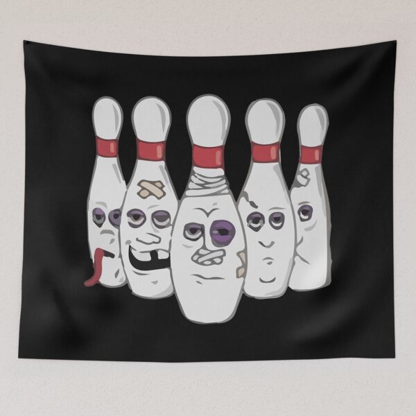 Item preview, BEAT UP BOWLING PINS - FUNNY BOWLING designed and sold by mrainstream.