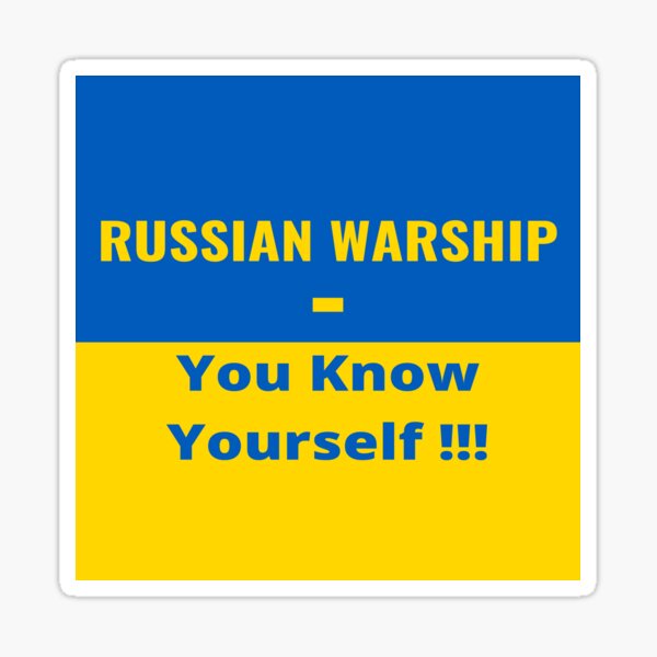 Russian Warship You Now Yourself Sticker For Sale By Redbumax   St,small,507x507 Pad,600x600,f8f8f8 