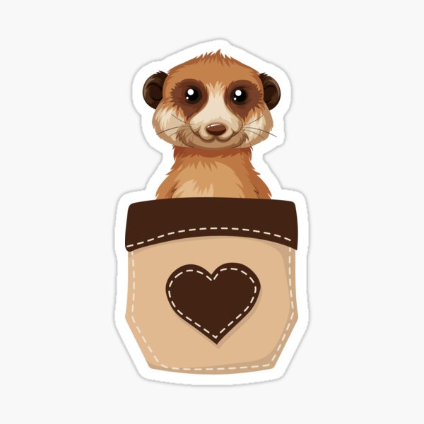 Item preview, A Cute Meerkat in a pocket designed and sold by DouayArtDesign.