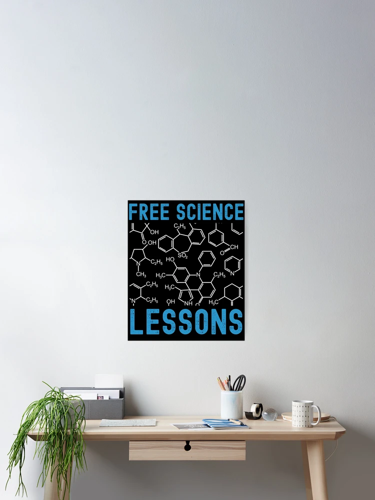 Thumbnail 2 of 3, Poster, Free Science Lessons designed and sold by DesignByMistry.