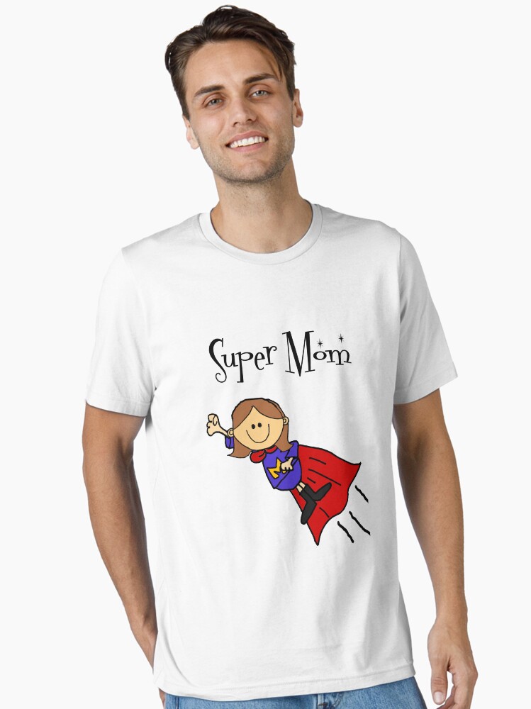 Funny Super Mom Superhero Mother Cartoon