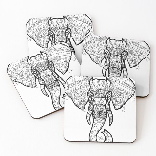 Artikelvorschau, Zentangle-Elefant entworfen und verkauft von notlad97.