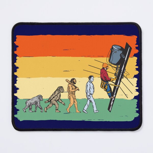 Item preview, Evolution of Electrician, Lineman | Electrician Gift, Funny Darwin Art for Electrical Workers designed and sold by EngineersArt.