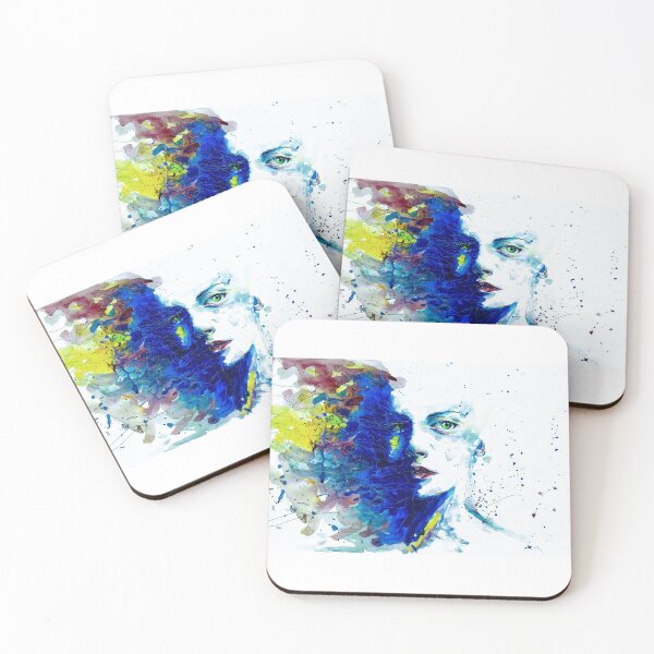 Item preview, Beautiful face with splash of color designed and sold by kitykat99.