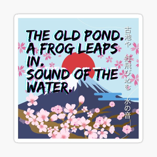 Item preview, Haiku | The Old Pond | Matsuo Basho designed and sold by NineSevenFour.