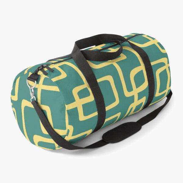 Item preview, Retro Mid Century Modern Geometric Abstract 662 Green and Yellow designed and sold by tonymagnerart.