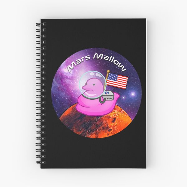 Item preview, Mars Mallow Peeps - Pink Marshmallow Peep Chick on Mars w/ USA Flag designed and sold by Zphal.