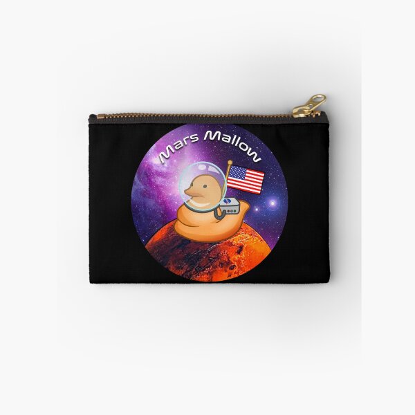 Item preview, Mars Mallow Peeps - Orange Marshmallow Peep Chick on Mars w/ USA Flag designed and sold by Zphal.
