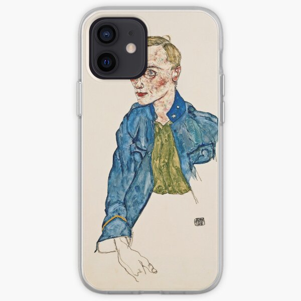 Egon Schiele - One Year Volunteer Lance Corporal (1916) iPhone Soft Case
