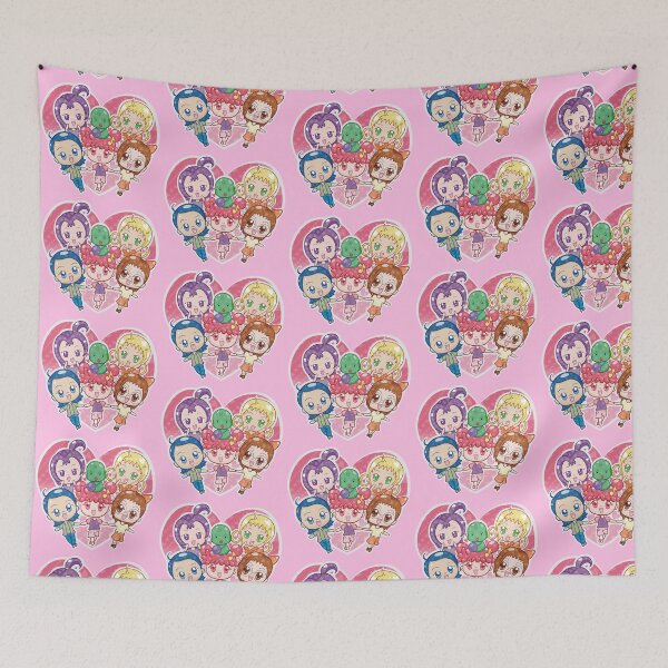 Item preview, Ojamajo Doremi Magical Girl Group Art | Doremi Harukaze Aiko Senoo Momoko Asuka Hadzuki Fujiwara Onpu Segawa Majo Rikka | Kawaii Cute Magical Girls designed and sold by KarliMakesStuff.