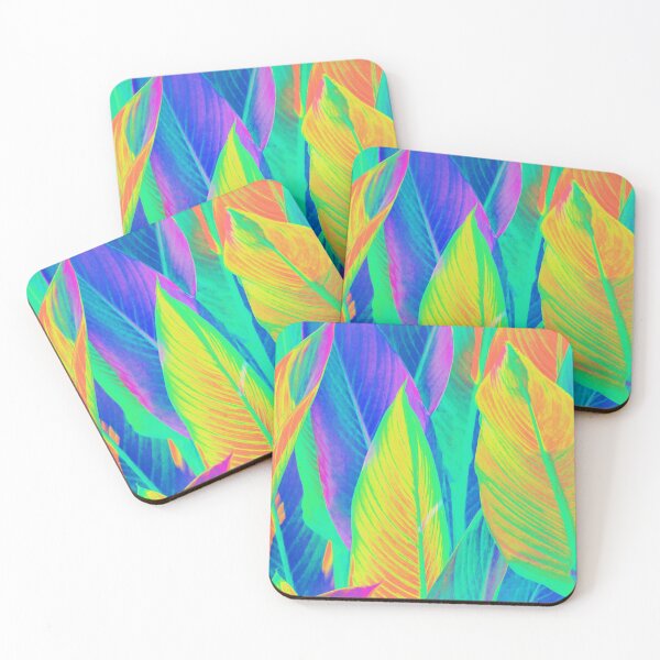 Item preview, vibrant watercolor tropical leaves designed and sold by cutecrazytshirt.