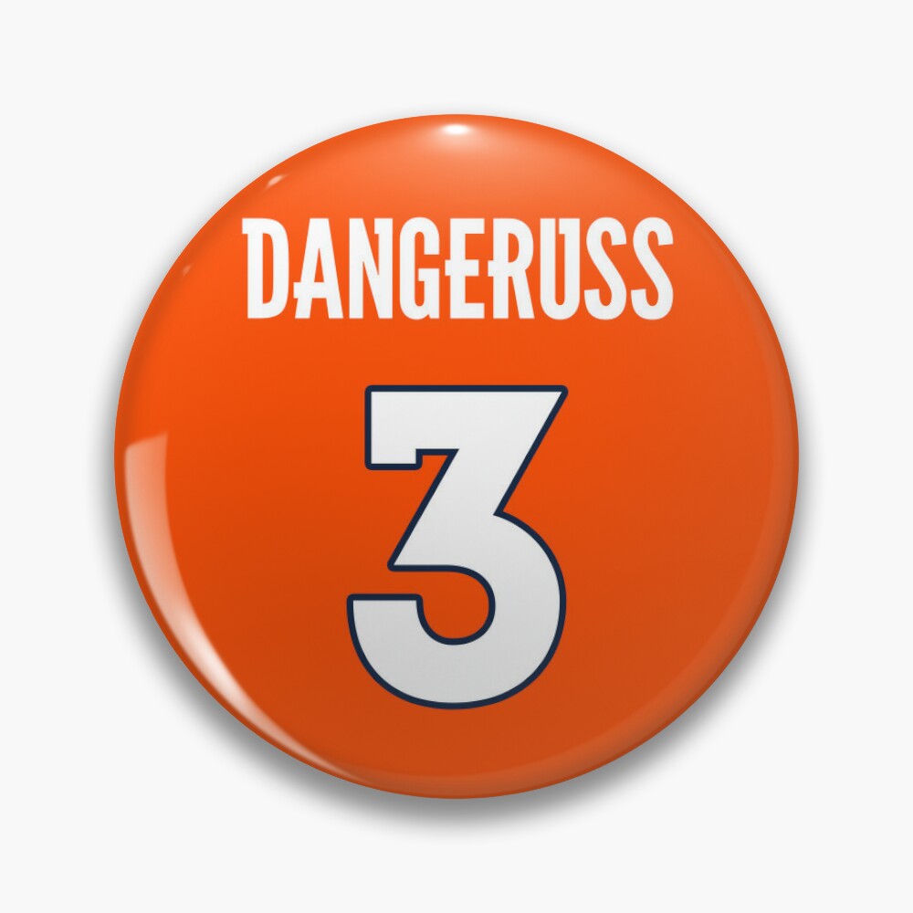 Limited Edition DangeRuss 3 Shirt, Russell Wilson, Denver Broncos #3  Jersey Style T-Shirt, Phone Case, Mug, Wall Tapestry & Mask! Sticker for  Sale