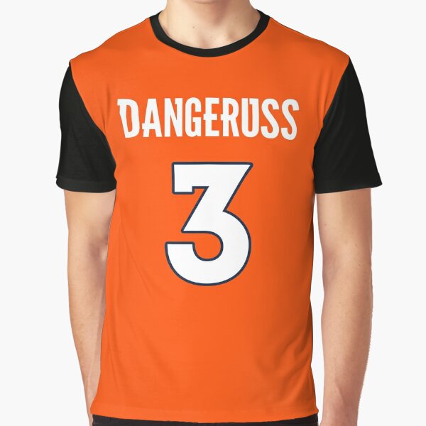 Limited Edition DangeRuss 3 Shirt, Russell Wilson, Denver Broncos #3  Jersey Style T-Shirt, Phone Case, Mug, Wall Tapestry & Mask! Sticker for  Sale