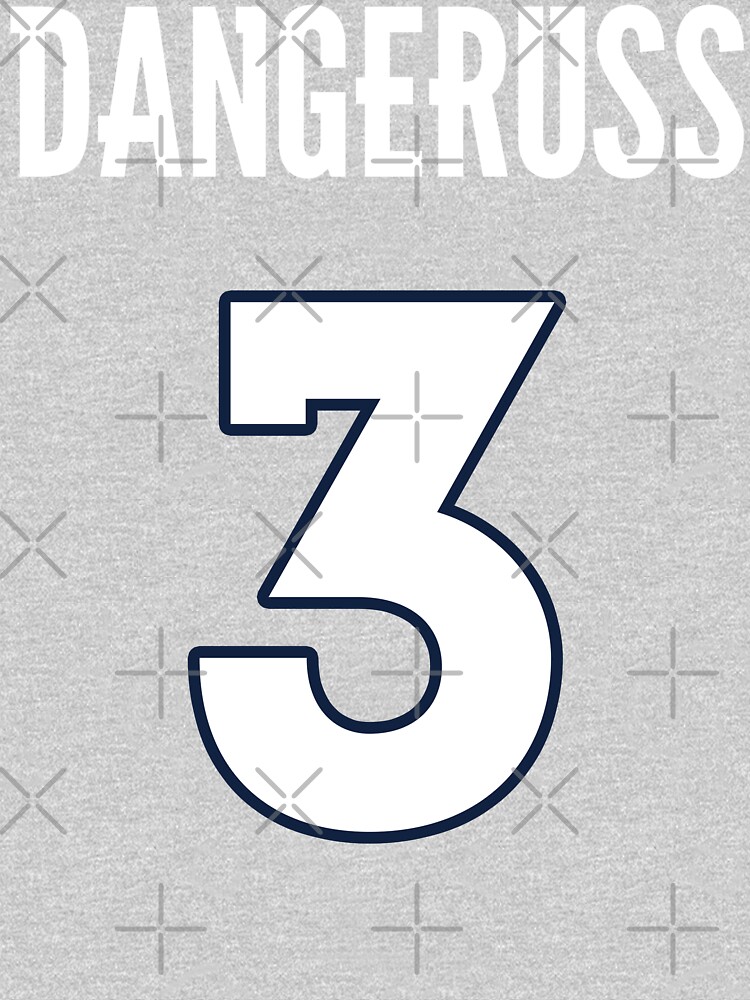 Limited Edition DangeRuss 3 Shirt, Russell Wilson, Denver Broncos #3  Jersey Style T-Shirt, Phone Case, Mug, Wall Tapestry & Mask! Sticker for  Sale