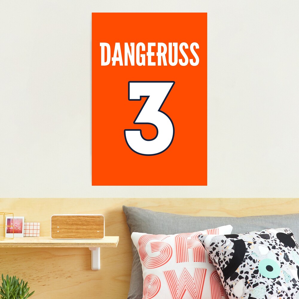 Limited Edition DangeRuss 3 Shirt, Russell Wilson, Denver Broncos #3 Jersey  Style T-Shirt, Phone Case, Mug, Wall Tapestry & Mask! Sticker for Sale by  GoatGear