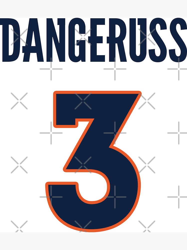 Limited Edition DangeRuss 3 Shirt, Russell Wilson, Denver Broncos #3 Jersey  Style T-Shirt, Phone Case, Mug, Wall Tapestry & Mask! iPhone Case for Sale  by GoatGear