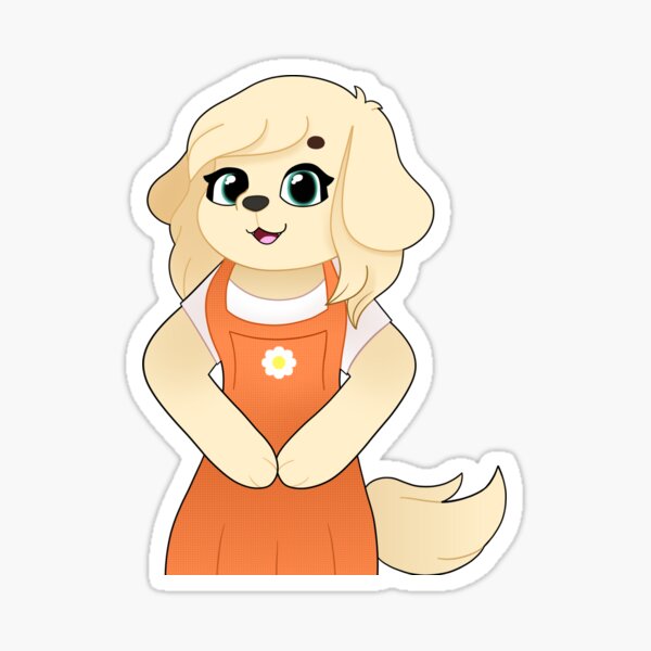 Daisy the Golden Retriever Sticker