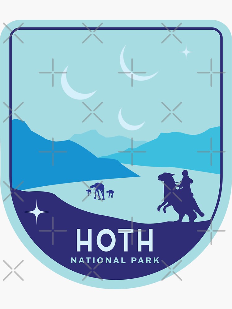 Imagen 3 de 3, Pegatina con la obra Hoth , diseñada y vendida por Hanneliza.