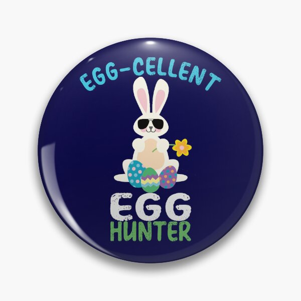 Item preview, Egg-cellent Egg Hunter Funny Easter Cute Egg Hunting designed and sold by SharpThreadZ.