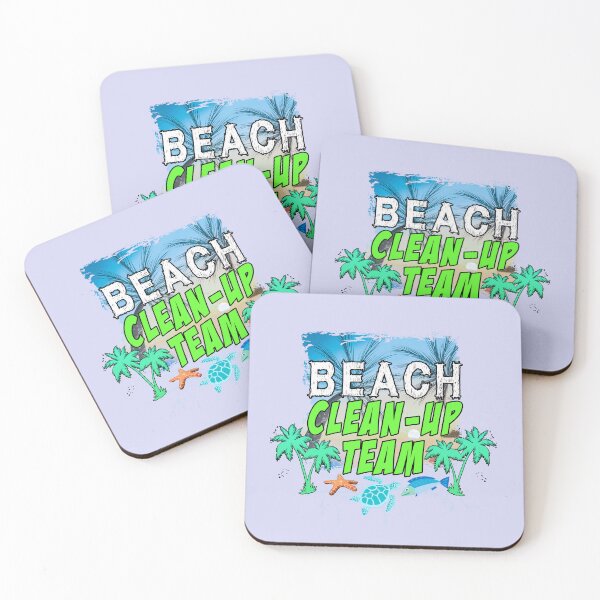 Item preview, BEACH DAY CLEAN UP TEAM PATTERN designed and sold by Imaginarium Studio.