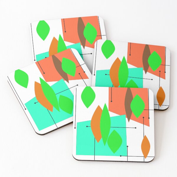 Item preview, Mid Century Modern Leaves designed and sold by LisWilliams.