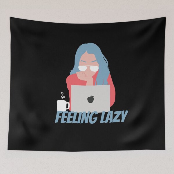 Item preview, Feeling lazy woman cartoon designed and sold by rmpk101.