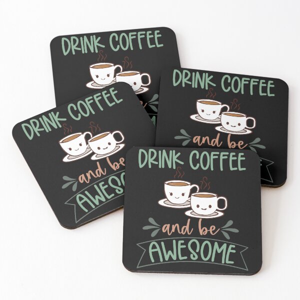 Item preview, Drink Coffee And Be Awesome, Cute Take It Away Coffee Designs designed and sold by delikedesign.