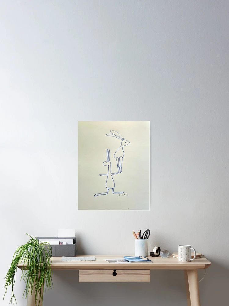 Thumbnail 2 of 3, Poster, April "Rabbit Rabbit" designed and sold by Tsark Art.