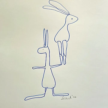 Artwork thumbnail, April "Rabbit Rabbit" by Tsark Art