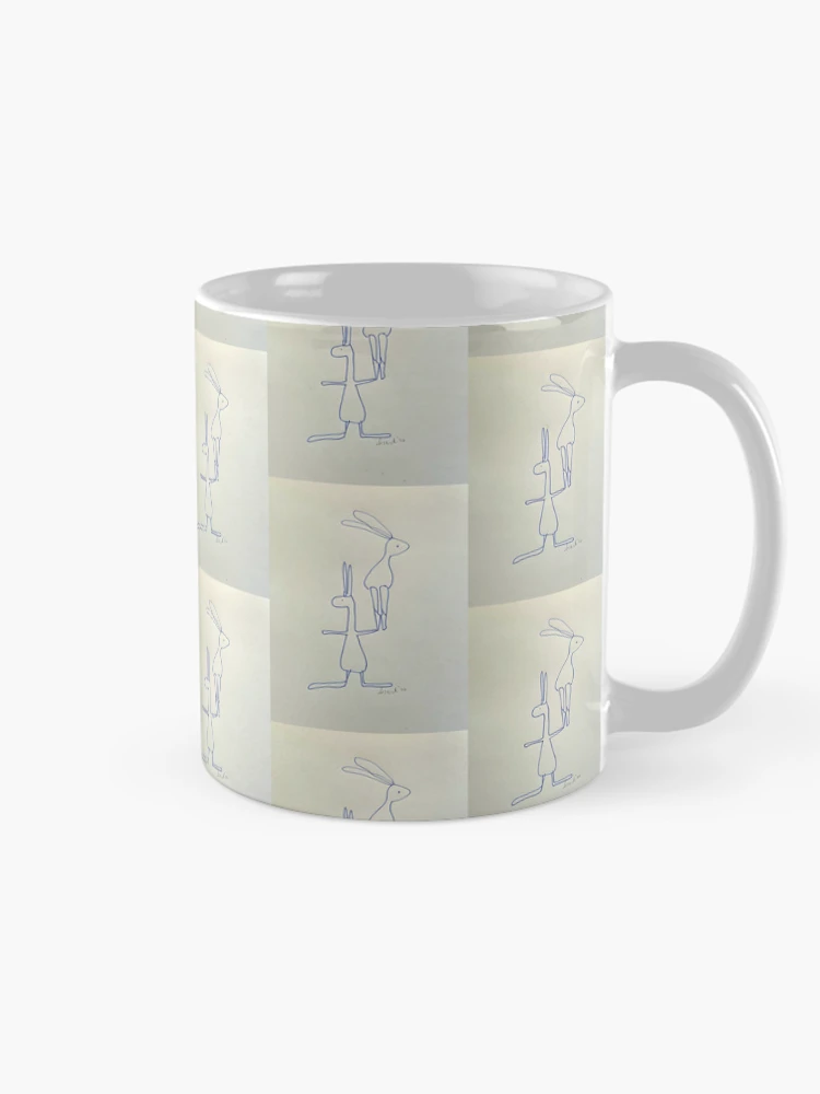 Thumbnail 3 of 6, Coffee Mug, April "Rabbit Rabbit" designed and sold by Tsark Art.