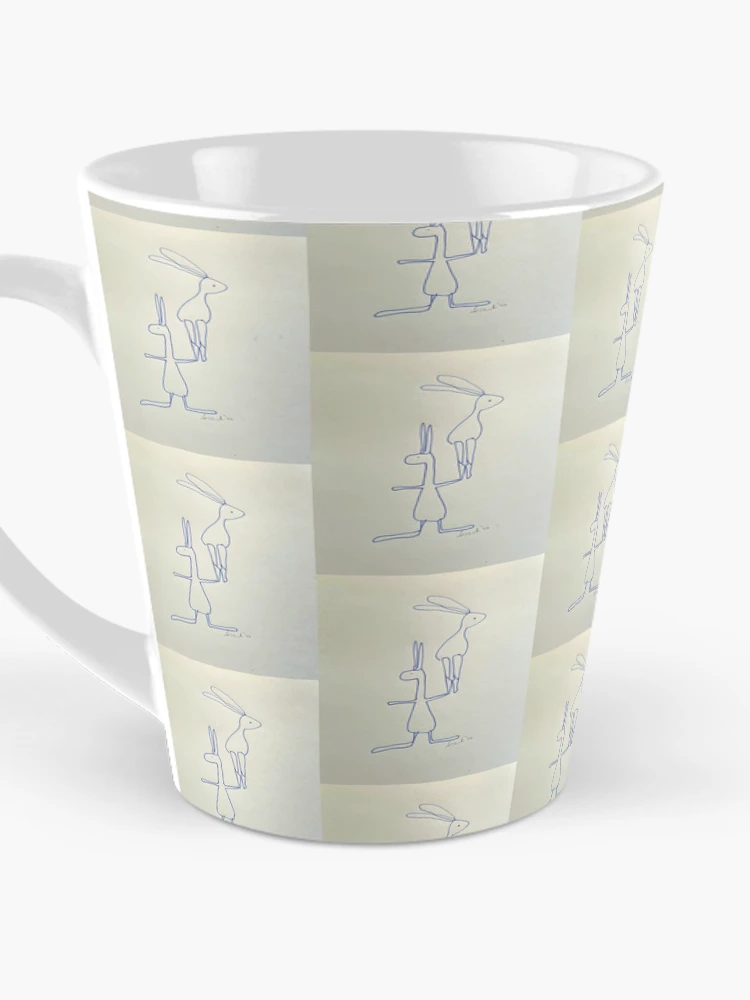 Thumbnail 3 of 4, Coffee Mug, April "Rabbit Rabbit" designed and sold by Tsark Art.