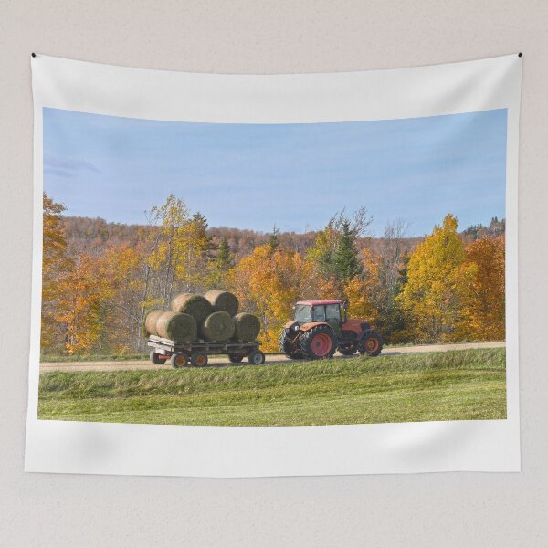 Item preview, Hay Hauling in Vermont in Autumn designed and sold by Catherine Sherman.