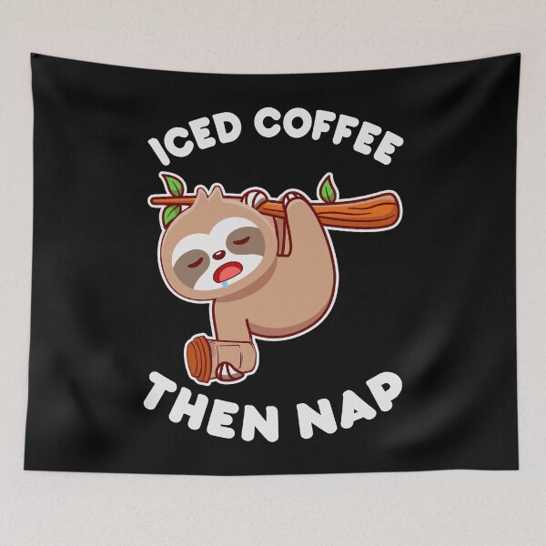 Item preview, Iced Coffee Then Nap, Cute Take It Away Coffee Designs designed and sold by delikedesign.