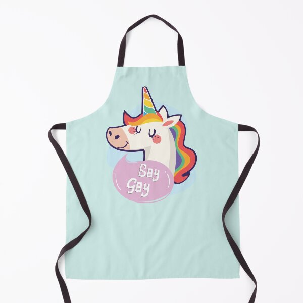 Item preview, Say Gay Rainbow Unicorn designed and sold by Trinket-Trickster.