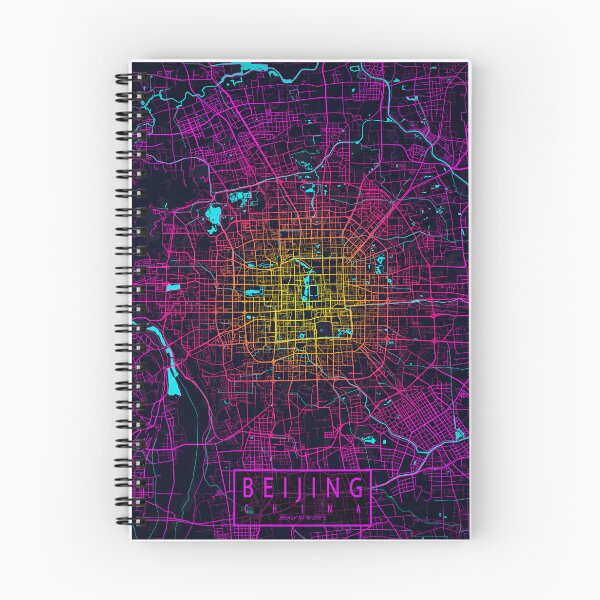 Item preview, Beijing City Map of China - Neon designed and sold by deMAP.