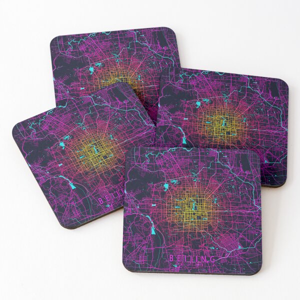 Item preview, Beijing City Map of China - Neon designed and sold by deMAP.