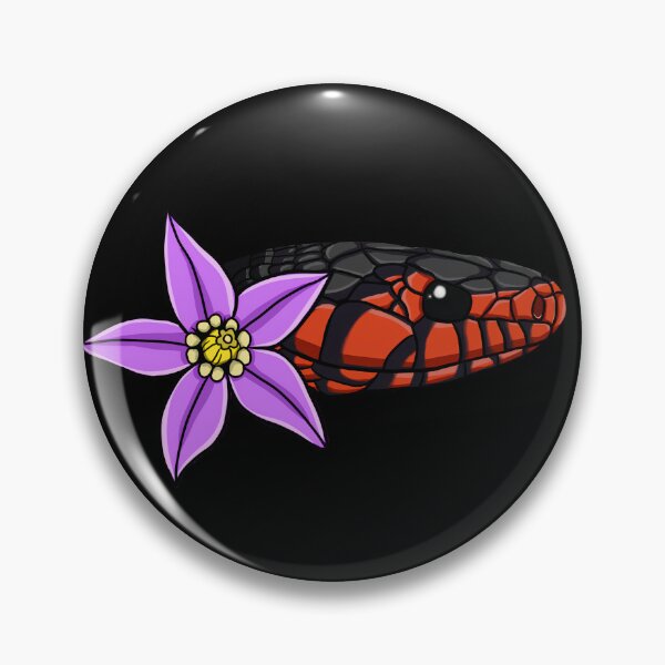 Item preview, Eastern Indigo Snake Bittersweet Nightshade Flower Print designed and sold by Creatures of Nightshade.