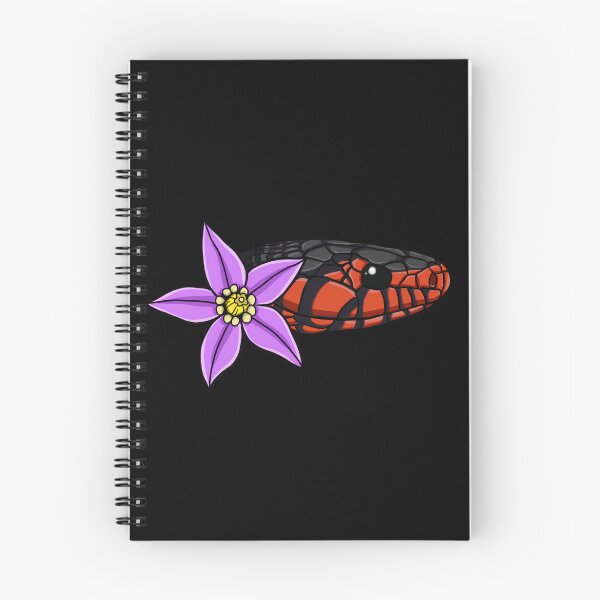 Item preview, Eastern Indigo Snake Bittersweet Nightshade Flower Print designed and sold by Creatures of Nightshade.