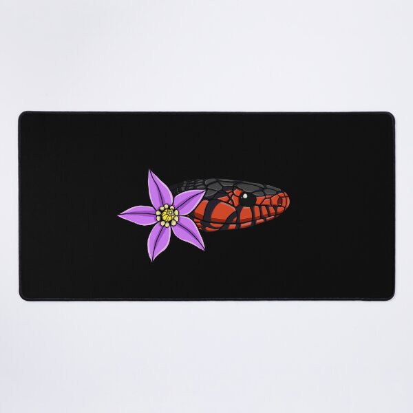 Item preview, Eastern Indigo Snake Bittersweet Nightshade Flower Print designed and sold by Creatures of Nightshade.