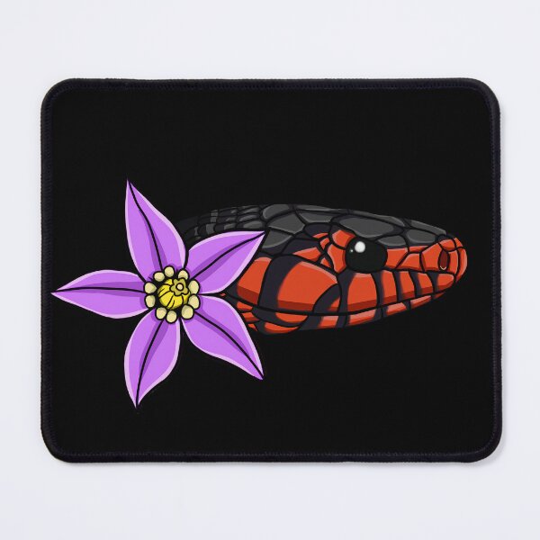 Item preview, Eastern Indigo Snake Bittersweet Nightshade Flower Print designed and sold by Creatures of Nightshade.