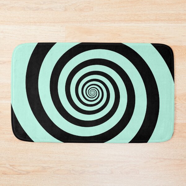 Item preview, Hypnotic Black and Seafoam Green Swirl designed and sold by Sparkle-Moth.