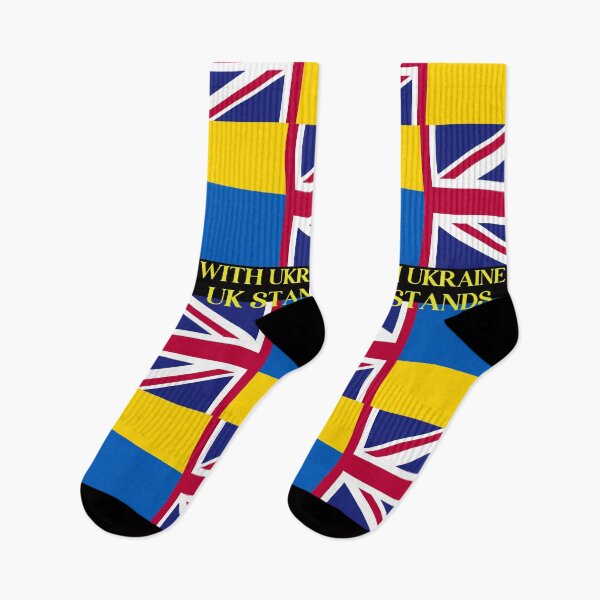 Item preview, UK STANDS WITH UKRAINE FLAGS  designed and sold by amy greaves.