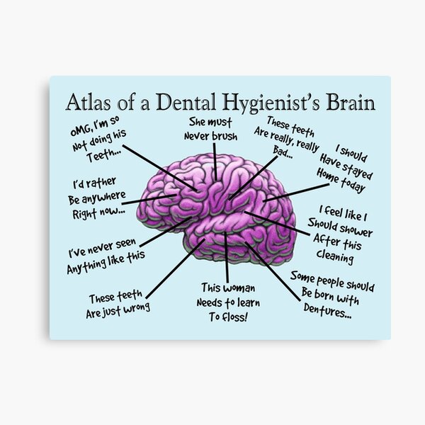 Item preview, Funny Hygienist's Brain designed and sold by gailg1957.