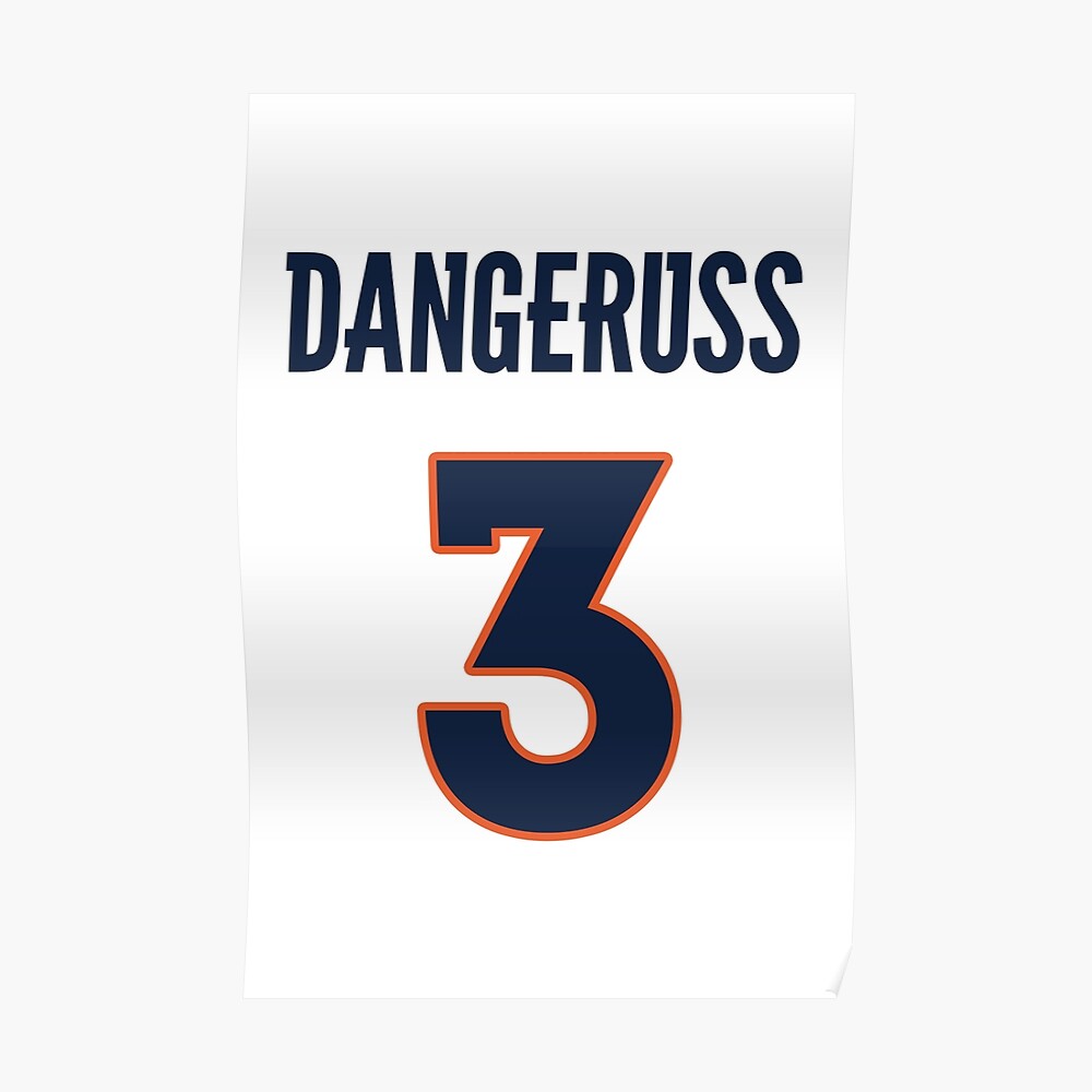 Russell Wilson Denver Broncos Danger Russ 3 Football T Shirt