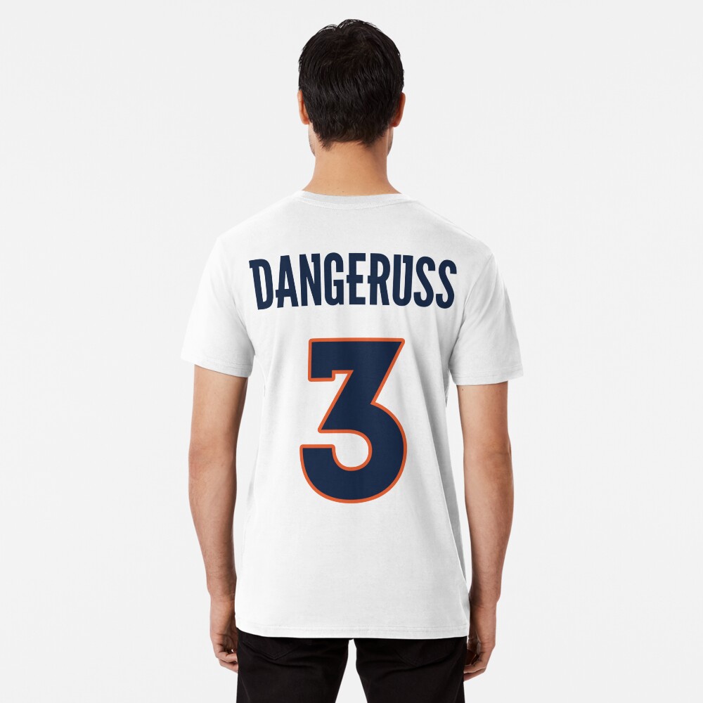 Limited Edition DangeRuss 3 Shirt, Russell Wilson, Denver Broncos #3 Jersey  Style T-Shirt, Phone Case, Mug, Wall Tapestry & Mask! Sticker for Sale by  GoatGear